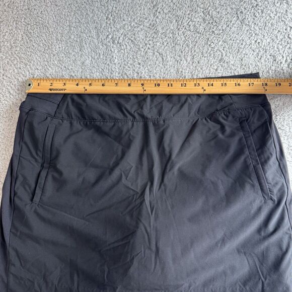 Athleta Brooklyn‎ Skort 16" Womens 16 Black Athletic Golf Casual Stretch - Picture 2 of 7